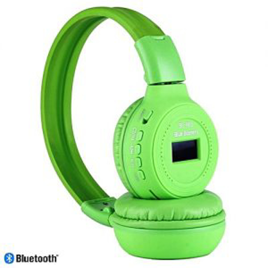 Image sur Casque Bluetooth MP3 Avec Écran LCD Et Fonction FM - vert