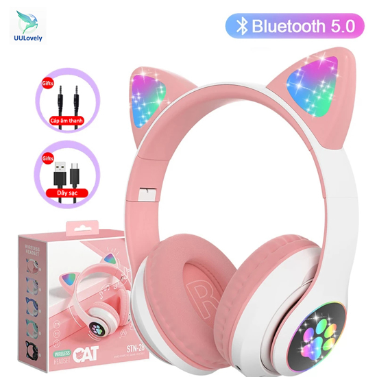 Image sur casque bluetooth sans fil avec port carte sd best for childrens