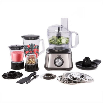 Agrandir l'image de Brabantia BBEK1113B Robot culinaire - 1000W - 17000 tr/min, Batteur sur socle, Bol mélangeur 1,2L, 3 niveaux de vitesse - Facile à nettoyer sans BPA - Acier inoxydable Image de Brabantia BBEK1113B Robot culinaire - 1000W - 17000 tr/min, Batteur sur socle, Bol mélangeur 1,2L, 3 niveaux de vitesse - Facile à nettoyer sans BPA - Acier inoxydable