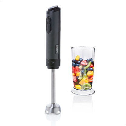 Image de Mixeur plongeant Brabantia D8-4GY - Broyeur à glace - 1000 Watt - 8 vitesses - Acier inoxydable - Gris