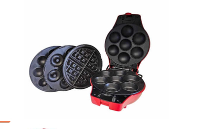 Agrandir l'image de machine à gaufres 4 EN 1  popcakes/cupcakes/dunots/gaufre  - 6 mois de garantie Image de machine à gaufres 4 EN 1  popcakes/cupcakes/dunots/gaufre  - 6 mois de garantie