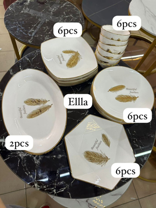 Agrandir l'image de Ensemble assiettes 26 pièces Image de Ensemble assiettes 26 pièces