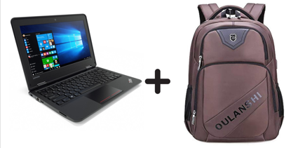 Image de Laptop Lenovo Thinkpad 11e - Quad Core - 13 Pouces - 128GB SSD/4GB DE RAM + SAC à dos avec USB chargeur