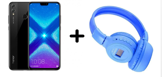 Image sur Téléphone Huawei Honor 8X-2SIM- 128GB ROM - 6GB RAM + Casque Bluetooth Avec Ecran LCD