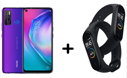 Image de Smartphone Tecno Camon 15 - 64Go/4Go RAM + Montre connectée M4