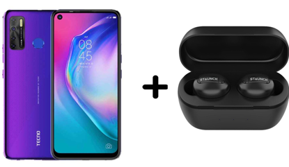Image de Smartphone Tecno Camon 15 - 64Go/4Go RAM + Ecouteurs bluetooth Staunch Boom 150