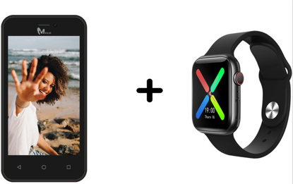 Image de Smartphone RIO 3G - 8Go/512Mo RAM - 2MP - 1550mAh - 4" - 3G - Dual Sim + 15Go (5Go par mois pendant 3 mois) + Montre connectée Bluetooth