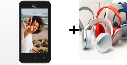 Image de Smartphone RIO 3G - 8Go/512Mo RAM - 2MP - 1550mAh - 4" - 3G - Dual Sim + 15Go (5Go par mois pendant 3 mois) + casque bluetooth