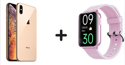 Image de Apple iPhone XS Max - 256GB ROM - 4GB RAM + Smart watch OSW - 16P