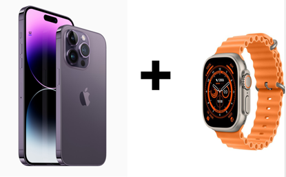 Image de IPhone 14 Pro - 6,1" - 128 Go/6Go RAM  - 3200mAh  + Montre connectee - Garantie 12 Mois