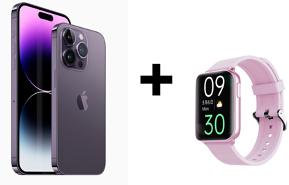 Image de IPhone 14 Pro - 6,1" - 128 Go/6Go RAM - 3200mAh  + Smart watch - Garantie 12 Mois