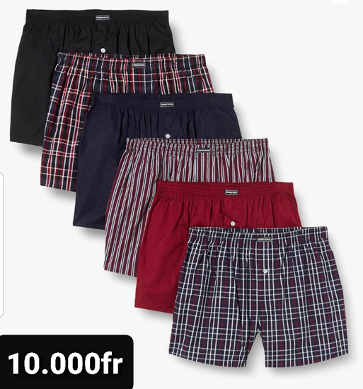 BOXER ANGLAIS HOMME 6 pieces