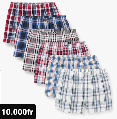 Agrandir l'image de BOXER ANGLAIS HOMME 6 pièces Image de BOXER ANGLAIS HOMME 6 pièces