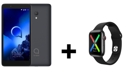 Image de Smartphone Alcatel 1C 5003 U - 16Go ROM + 1Go RAM - 5 Mpxl  / 2 Mpxl - 5" - Dual SIM + une montre connecté - 6 mois de Garantie