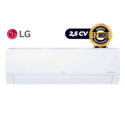 Agrandir l'image de Climatiseur- Split - Dual Inverter -LG - S4-Q18JLQAL - 18000 BTU - 2.5 cv -R410a - Blanc - Garantie 12 mois Image de Climatiseur- Split - Dual Inverter -LG - S4-Q18JLQAL - 18000 BTU - 2.5 cv -R410a - Blanc - Garantie 12 mois