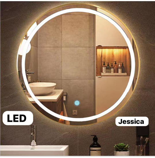 Image sur Miroir pour salle de bain, illumination LED