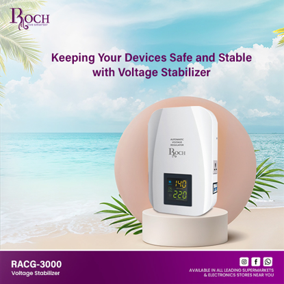 Agrandir l'image de Régulateur de tension automatique ROCH (RACG-3000) Image de Régulateur de tension automatique ROCH (RACG-3000)