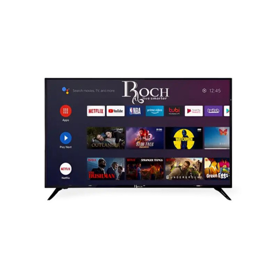 Image sur Smart TV - ROCH  - 50 pouces - Full HD - DVB T2, S2 - Android + Support Murale Noir - 12 mois