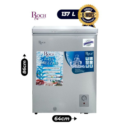 Agrandir l'image de Congélateur coffre - ROCH - RCF-170-E - Economique - 137 Litres - Classe climatique T - Garantie 6 mois Image de Congélateur coffre - ROCH - RCF-170-E - Economique - 137 Litres - Classe climatique T - Garantie 6 mois