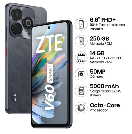 Image sur ZTE Blade V60 Smart 6.6" 256 GB 4GB + 10 GB Ram-3 mois de garantie