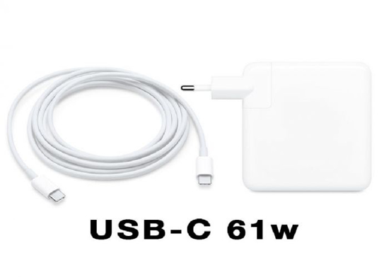 Image sur 61W Chargeur USB C Alimentation Ordinateur Portable pour Macbook Pro/Air 2019 2018 2017 2016, 67W Secteur Type C AC Adaptateu