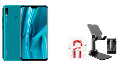 Image de Huawei Y9 2019 - 6.5" - 128Go / 4Go- 13Mpx + 2Mpx / 16Mpx - 4000 mAh + un support de Telephone Offert