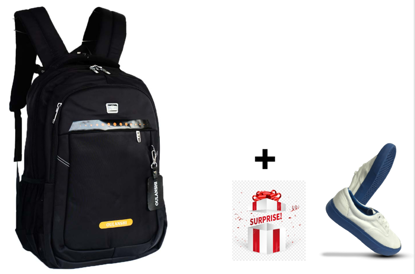Agrandir l'image de SAC à dos avec chargeur USB - OULANSHI -Noir + Une  chaussure Basse Image de SAC à dos avec chargeur USB - OULANSHI -Noir + Une  chaussure Basse
