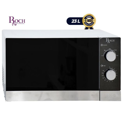 Agrandir l'image de Micro Onde Mécanique avec fonction de dégivrage en temps 23L - ROCH - RMW-23LP2M-B(S) - 700 watts - Gris - 3 mois Image de Micro Onde Mécanique avec fonction de dégivrage en temps 23L - ROCH - RMW-23LP2M-B(S) - 700 watts - Gris - 3 mois