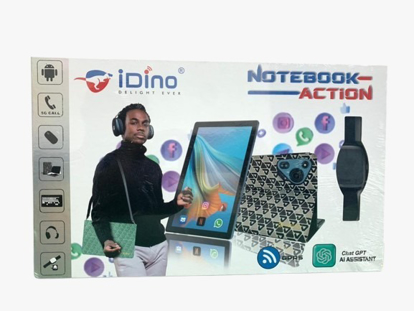 Agrandir l'image de Tablette Android Idino Notebook  ACTION - 10 Pouces– 512 Go ROM – 8 Go RAM – 10000 mAh +  UN CASQUE OFFERT + UNE MONTRE CONNECTÉ + UNE SOURIS + UN CLAVIER Image de Tablette Android Idino Notebook  ACTION - 10 Pouces– 512 Go ROM – 8 Go RAM – 10000 mAh +  UN CASQUE OFFERT + UNE MONTRE CONNECTÉ + UNE SOURIS + UN CLAVIER