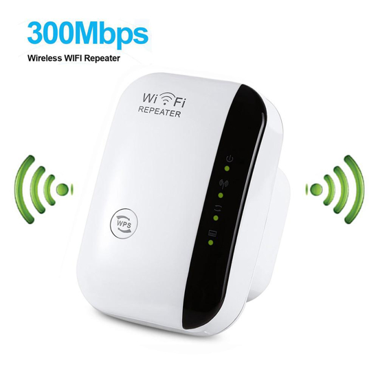 Image sur Répéteur WiFi sans fil avec Extension de portée WiFi, AMAKE Wireless-N Mini répéteur 2,4 G