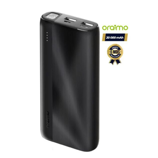 Image sur Powerbank Oraimo Fast Charger - 20000mAh