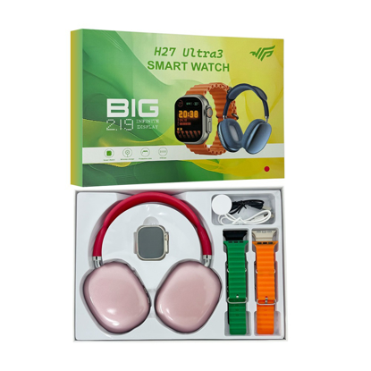 Agrandir l'image de MONTRE CONNECTÉE H27 ULTRA 3 + Casque sans fil Image de MONTRE CONNECTÉE H27 ULTRA 3 + Casque sans fil