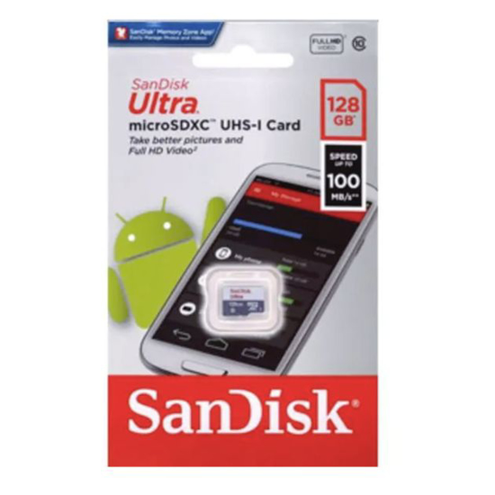 Image sur Carte mémoire SanDisk Ultra 128Go MICRO SD SDX