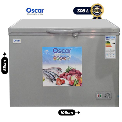 Agrandir l'image de Congélateur Coffre - OSCAR -OSC 420 - 308L-SILVER - Garantie 6 Mois Image de Congélateur Coffre - OSCAR -OSC 420 - 308L-SILVER - Garantie 6 Mois