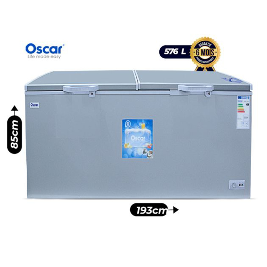 Image sur Congélateur Coffre - OSCAR - OSC-750 - 576 Litres - A+ - Gris - Garantie 6 Mois