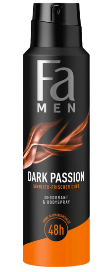 Image sur Fa Men Dark Passion Déodorant & Spray Protection 48 h 150 ml