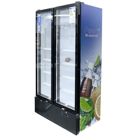 Image sur Réfrigérateur Vitrine - Oscar - Double porte - OSC-V800 - 700 litres - Noir - Garantie 6 mois