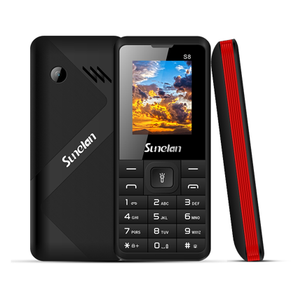Image de Téléphone Classique Sunelan S8 – BL5C Li-ion 1000mAh -Dual Sim – Radio FM – Noir – Garantie 03 Mois