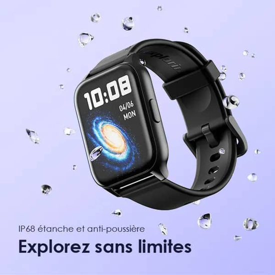 Image sur Montre connectée - Smart Oraimo watch 4 plus - OSW- 801 - Appels Bluetooth - IP68 - Notifications Ecran Incurvé 2.01"HD  Etanche - 13 mois