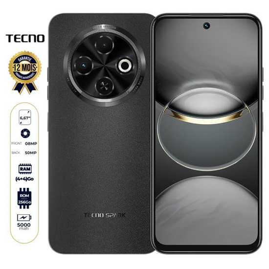 Image sur Tecno Spark 30C - 256GB ROM - 4+4GB RAM - 2SIM - 50+2MP - 5000mAh - Garantie 13 Mois