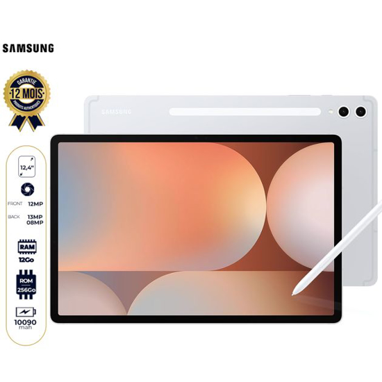 Image sur Samsung Galaxy Tab S10+ 5G - 256 Go - 12 Go RAM - 12,4" - 1 Nano SIM - 13 MP + 8MP/12MP - 10090 mAh - Garantie 12 mois