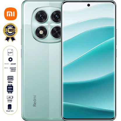 Image de Xiaomi Redmi Note 14 Pro - 5G  - 512 Go - 12 Go RAM - 6.67" AMOLED, 120Hz - 2 Nano SIM - 200 MP + 8MP +2MP / 20 MP - 5110mAh - Garantie 12 mois