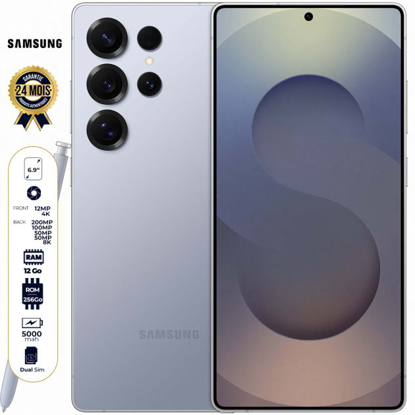 Image de SAMSUNG GALAXY S25 ULTRA 5G - 256 Go - 12 Go - 6.9" - 200 MP + 10 MP + 50 MP + 50 MP/12MP - 5000mAh - Garantie 24 Mois