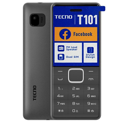 Image de Téléphone Tecno T101 - 1,77" - Dual Sim avec caméra - Bluetooth et Radio FM - 1000 mAh - Garantie 12 Mois