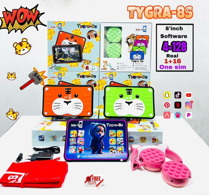 Agrandir l'image de Tablette Educative  Bebe-tab Tygra 8S - 128GB ROM / 4GB RAM - 8″- 5000mAh- 3 mois de garantie Image de Tablette Educative  Bebe-tab Tygra 8S - 128GB ROM / 4GB RAM - 8″- 5000mAh- 3 mois de garantie