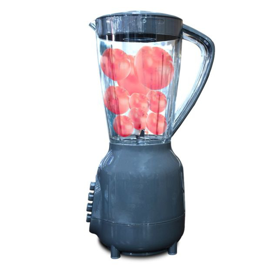 Image sur Mixeur Oscar OSC‑25PP‑B – 1,5 L – 300–350 W – 2 vitesses + pulse – Bol plastique – Broyeur à sec – Protection anti‑surchauffe – Garantie 3 mois