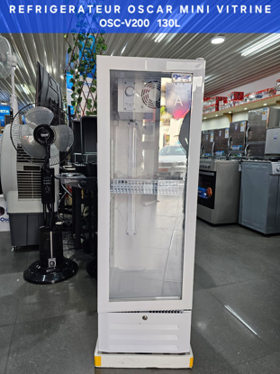 Agrandir l'image de Réfrigérateur mini‑vitrine Oscar OSC‑V200 – 130 L – Classe énergétique A+ – Éclairage LED – Porte vitrée – Thermostat réglable – Garantie 6 mois Image de Réfrigérateur mini‑vitrine Oscar OSC‑V200 – 130 L – Classe énergétique A+ – Éclairage LED – Porte vitrée – Thermostat réglable – Garantie 6 mois