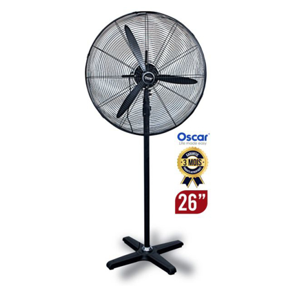 Agrandir l'image de Ventilateur Mural Oscar 26 Pouces - OSC-S-650 - 80W - Noir - Garantie 3 mois Image de Ventilateur Mural Oscar 26 Pouces - OSC-S-650 - 80W - Noir - Garantie 3 mois