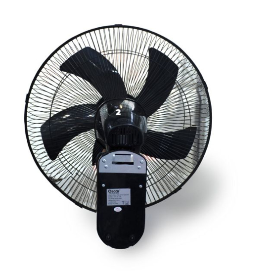 Image sur Ventilateur mural Oscar 16″ OSC‑40‑17R – 60 W – 3 vitesses – Orientation réglable – Télécommande – Garantie 6 mois