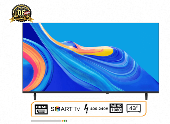 Image sur TV SMART Mora 43D3N – 43″ - FHD - 3 HDMI - 2 USB – Garantie 6 Mois